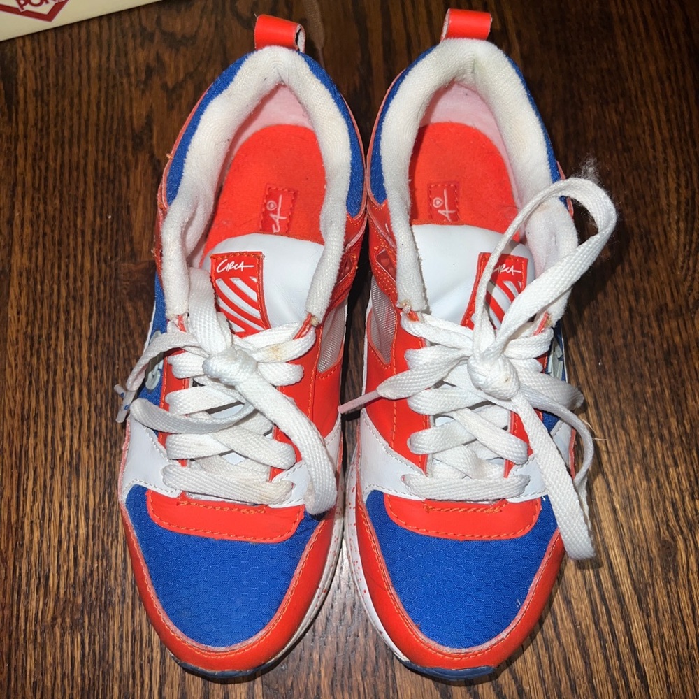 *RARE* Circa Skate Shoes GWY RORW Orange/Blue/White mens size 6
